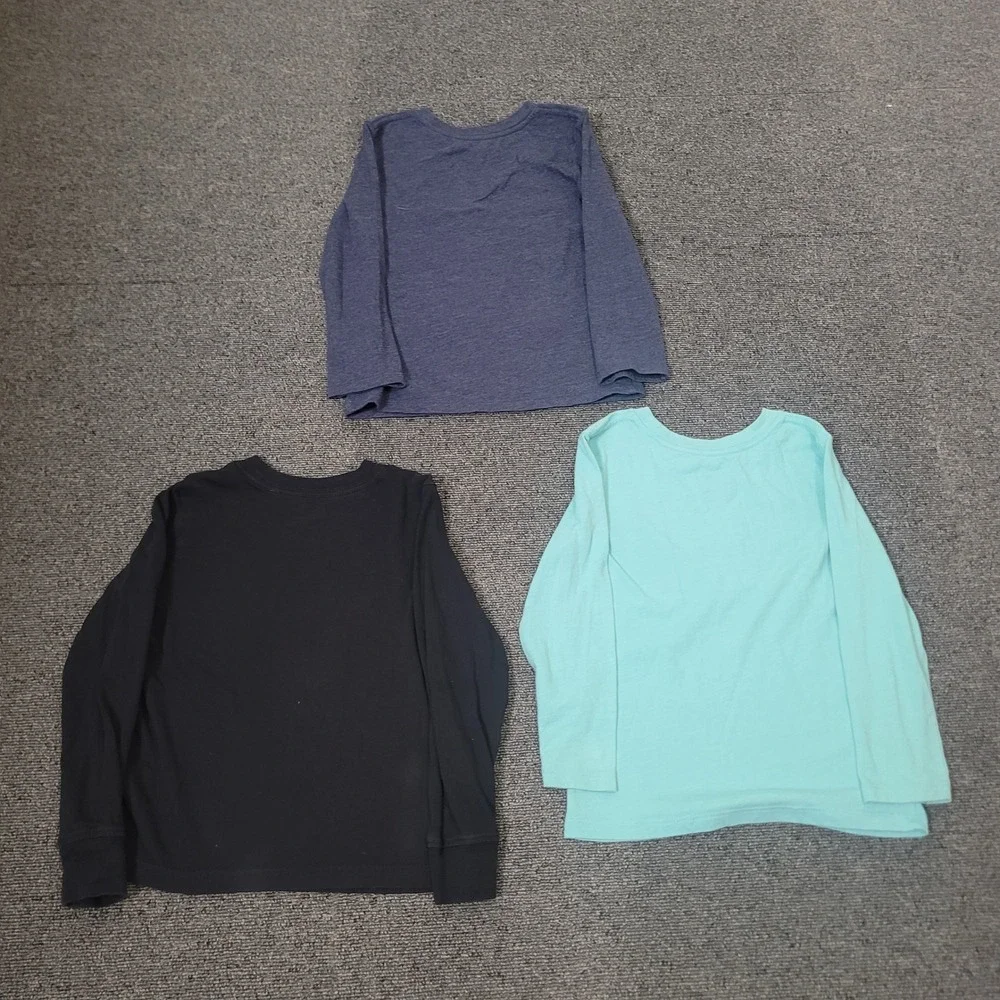 Adidas Cat & Jack Size 4T T-Shirt Bundle Boys Long Sleeve Graphic 3 Pack